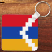 Nagorno Karabakh Flag Schlüsselanhänger (Rückseite)
