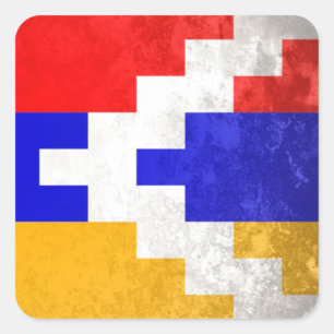 Nagorno Karabakh Quadratischer Aufkleber