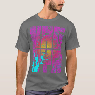 Nagoya Japan City Map Typografie Neon T-Shirt