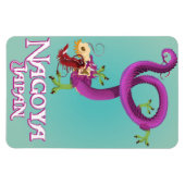 Nagoya Japan Vintage Reiseplakat. Magnet (Horizontal)