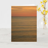 Nags Head nach Sonnenuntergang 5 x 7 Grußkarte Karte (Gelbe Blume)