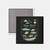 Nags Head Nc Cute Beach Vacation Sea Turtle Lover Magnet (Vorderseite/Rückseite)