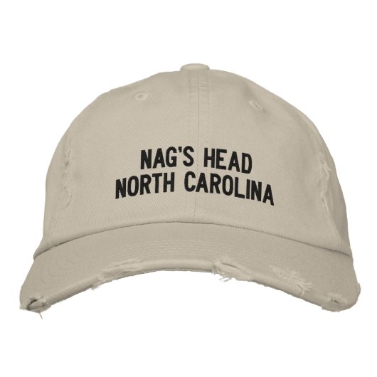 Nag's Head, North Carolina Bestickte Baseballkappe (Vorderseite)