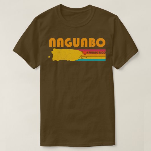 Naguabo Puerto Rico Vintag Distressed Souvenir T-Shirt (Design vorne)