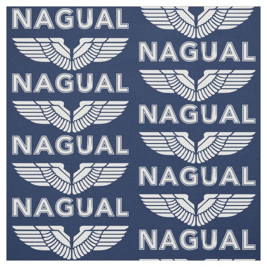 Nagual oder Nahual mit Adlerflügel Toltec Power. F Stoff (Muster)