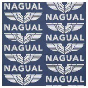 Nagual oder Nahual mit Adlerflügel Toltec Power.  Stoff