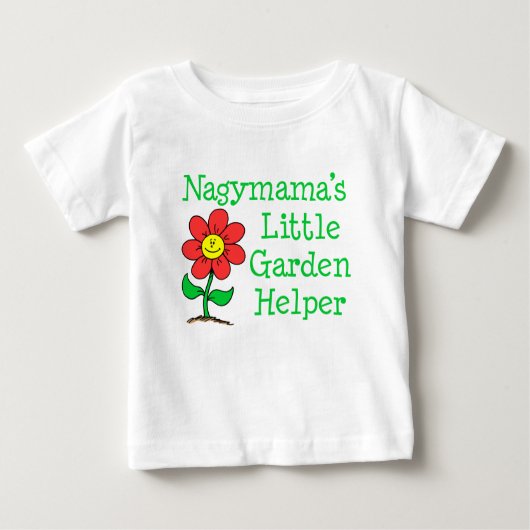 Nagymama Little Garden Helper Baby T-shirt (Vorderseite)