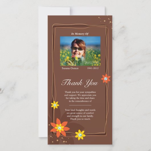 Nah am Herzen Dankeskarte (Vorderseite)