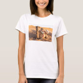 Nah auf Camel im T - Shirt der Oman-Wüste (Vorderseite)