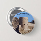 Nah auf einem Uhrturm in der alten Muscat - Muscat Button (Vorne & Hinten)
