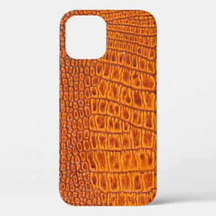Nah aus braunem Reptil, Vintage Ledertextur Case-Mate iPhone Hülle
