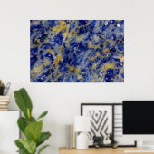 Nah aus einem Blue Sodalite Poster (Heimbüro)