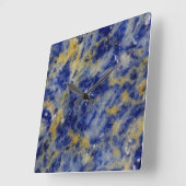 Nah aus einem Blue Sodalite Quadratische Wanduhr (Winkel)