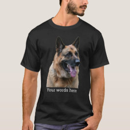 Nah aus einem deutschen Schäferhund, mit deinen Wo T-Shirt
