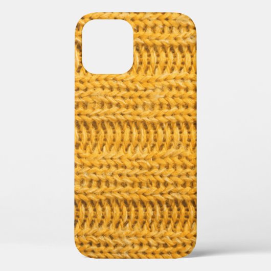 Nah aus gelbem gestricktem Hintergrund. Tr Case-Mate iPhone Hülle (Rückseite)