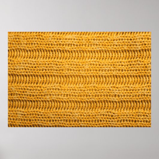 Nah aus gelbem gestricktem Hintergrund. Tr Poster (Vorne)