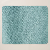 Nah aus grün gestricktem Hintergrund. Sherpadecke (Vorderseite (Horizontal))