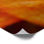 Nah aus saftig, knusprig, Pommes frites auf schwar Poster (Ecke)