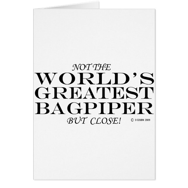 Nah beste Bagpiper (Vorne)