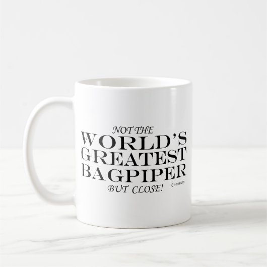 Nah beste Bagpiper Kaffeetasse (Links)