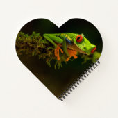 Nah, bestehend aus einem Red Mit Augen Tree Frog # Notizblock (Rückseite)