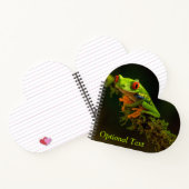 Nah, bestehend aus einem Red Mit Augen Tree Frog # Notizblock (Innenseite)