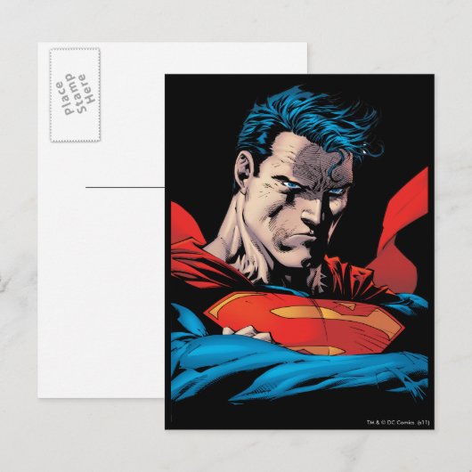 Nah bis ins Gesicht Postkarte (Vorne/Hinten)