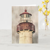 Nah Cape May Light Karte (Gelbe Blume)