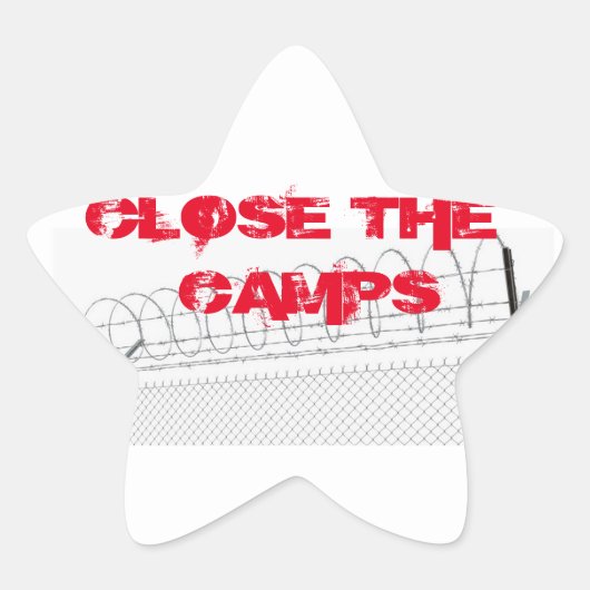 NAH DIE CAMPS STAR-STICKER Stern-Aufkleber (Vorderseite)