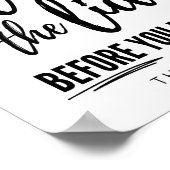 Nah die Länge vor dem Flush Poster (Ecke)