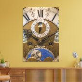 Nah eine alte Uhr, Deutschland Leinwanddruck (Insitu (Wohnzimmer))