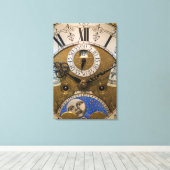 Nah eine alte Uhr, Deutschland Leinwanddruck (Insitu (Holzboden))