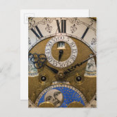 Nah eine alte Uhr, Deutschland Postkarte (Vorne/Hinten)