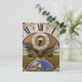 Nah eine alte Uhr, Deutschland Postkarte (Stehend Vorderseite)