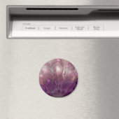 Nah eines lila Amethyst Magnet (In Situ (Geschirrspüler))