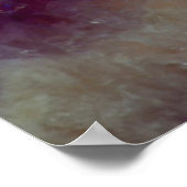 Nah eines lila Amethyst Poster (Ecke)