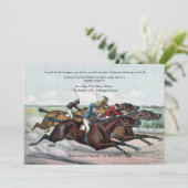 Nah Finish Derby Einladung (Stehend Vorderseite)