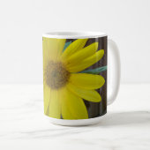 Nah-gelbe Sonnenblume Kaffeetasse (VorderseiteRechts)