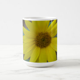 Nah-gelbe Sonnenblume Kaffeetasse