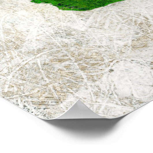 Nah genug Poster Mauer - Abstrakte Kunst (Ecke)