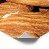 Nah geröstete Mandeln: herrliche Aussicht. Poster (Ecke)