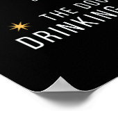 nah hat der Hund ein Alkoholproblem Poster (Ecke)