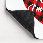 Nah Im Good Heart Red Plaid Funny Adult Anti Vale  Mousepad (Ecke)