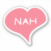 NAH Liebe Heart Vinyl Sticker (Vorderseite)