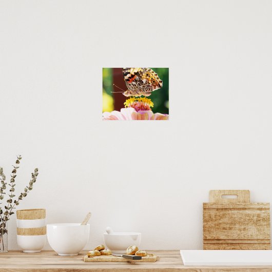 Nah mit dieser wunderschönen Schmetterlingskunst Poster (Küche)