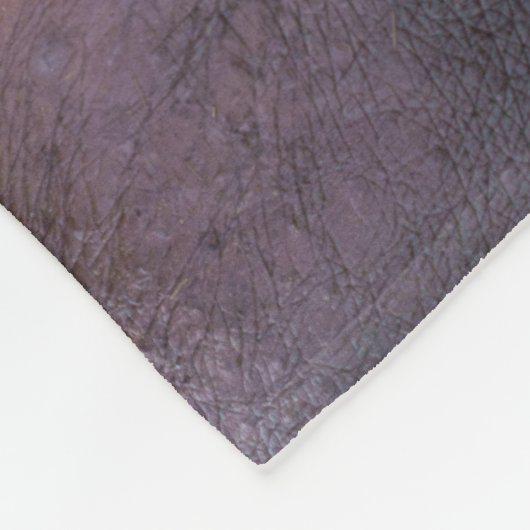 Nah mit einem Hippo: Zähne auf Anzeige Fleecedecke (Ecke)