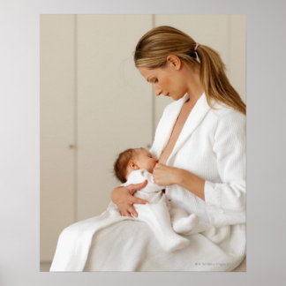 nah-oben-Ansicht eines Babys (6-12 Monate) Poster