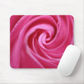 Nah oben auf einer rosa Rose Mousepad (Mit Mouse)