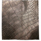 Nah-oben Elegantes Leder: Texturiertes Muster Duschvorhang (Vorderseite)