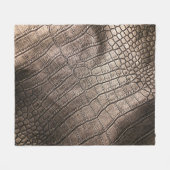 Nah-oben Elegantes Leder: Texturiertes Muster Fleecedecke (Vorderseite (Horizontal))